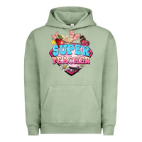 Pigment Oil Green super teacher Urban Hoodie - BarkalooDesign