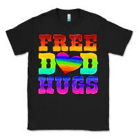Black lgbtq free dad hugs Classic Tee - HRA Design Shop
