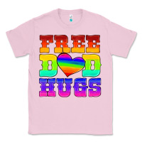 Bubblegum Pink lgbtq free dad hugs Classic Tee - HRA Design Shop