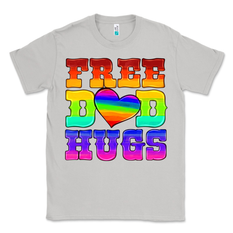 Lgbtq Free Dad Hugs Classic Tee by HRA Design Shop | Teevron