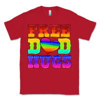 Red lgbtq free dad hugs Classic Tee - HRA Design Shop