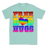 Seafoam lgbtq free dad hugs Classic Tee - HRA Design Shop