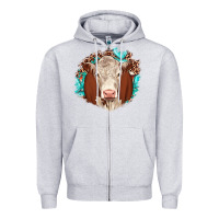 Heather Grey hareford leopard gemstone Zipper Hoodie - JahusDesignShop