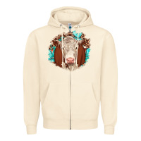 Sandshell hareford leopard gemstone Zipper Hoodie - JahusDesignShop