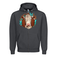 Smoke hareford leopard gemstone Zipper Hoodie - JahusDesignShop