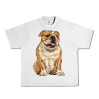 Lunar Rock english bulldog Urban Heavy Tee - RanaPortraitStore