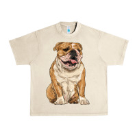 Sandshell english bulldog Urban Heavy Tee - RanaPortraitStore