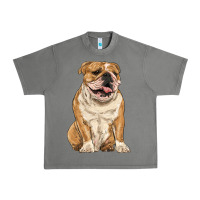 Tornado english bulldog Urban Heavy Tee - RanaPortraitStore