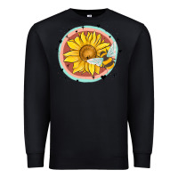 Black bee and sunflower Premium Sweatshirt - MaliasSmallBusiness
