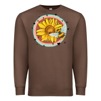 Chestnut bee and sunflower Premium Sweatshirt - MaliasSmallBusiness
