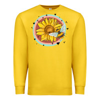 Lemon bee and sunflower Premium Sweatshirt - MaliasSmallBusiness