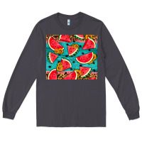 Smoke watermelon and sunflowers Long Sleeve Tee - HRA Design Shop