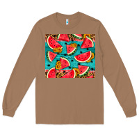 Toasted Coconut watermelon and sunflowers Long Sleeve Tee - HRA Design Shop