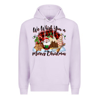 Lilac We whisk you a Merry Christmas Premium Hoodie - NancyCooperArtShop