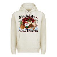 Oatmeal Heather We whisk you a Merry Christmas Premium Hoodie - NancyCooperArtShop