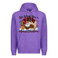 Purple We whisk you a Merry Christmas Premium Hoodie - NancyCooperArtShop