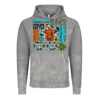 Cloud Rock highland cattle Vintage Hoodie - texasbilliewilder