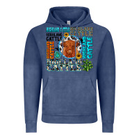 Vintage Denim highland cattle Vintage Hoodie - texasbilliewilder