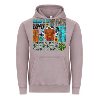 Vintage Zinc highland cattle Vintage Hoodie - texasbilliewilder