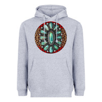 Heather Grey turquoise gemstone christmas ornament Heavyweight Hoodie - Jasminsmagicworld