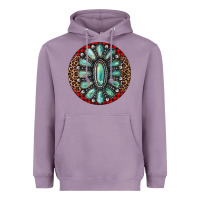Turquoise Gemstone Christmas Ornament Heavyweight Hoodie | Teevron