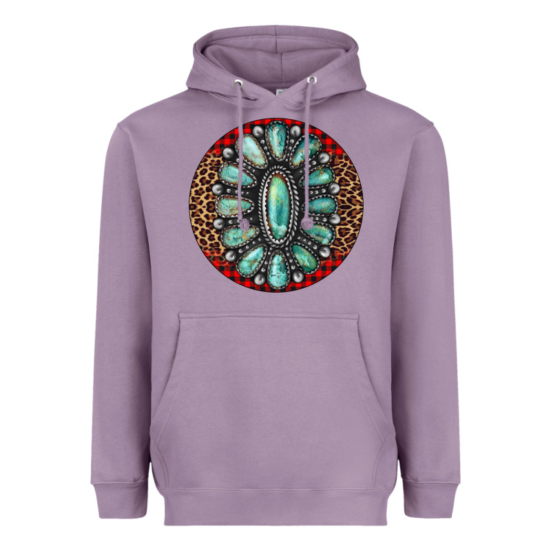 Turquoise Gemstone Christmas Ornament Heavyweight Hoodie by Jasminsmagicworld | Teevron