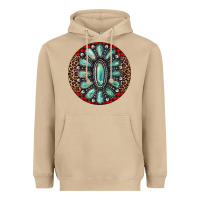 Mushroom turquoise gemstone christmas ornament Heavyweight Hoodie - Jasminsmagicworld