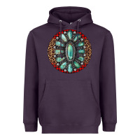 Plum turquoise gemstone christmas ornament Heavyweight Hoodie - Jasminsmagicworld