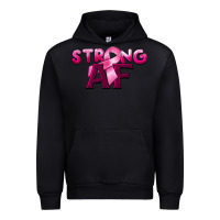 Black strong af breast cancer Urban Hoodie - BarkalooDesign