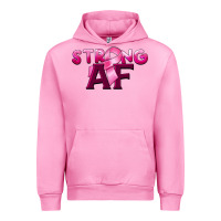 Fuchsia Pink strong af breast cancer Urban Hoodie - BarkalooDesign