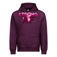 Mauve Wine strong af breast cancer Urban Hoodie - BarkalooDesign
