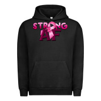 Pigment Black strong af breast cancer Urban Hoodie - BarkalooDesign