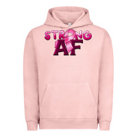 Pigment Salmon strong af breast cancer Urban Hoodie - BarkalooDesign