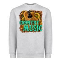 Heather Grey country music western Heavyweight Sweatshirt - texasbilliewilder