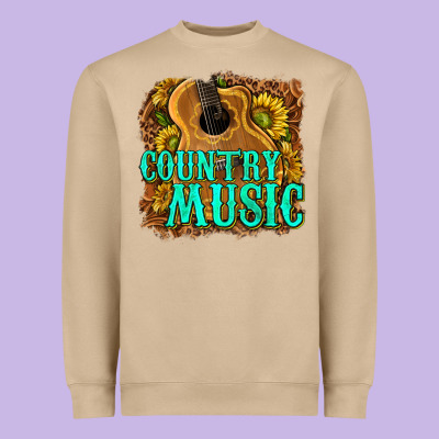 Country Music Western Heavyweight Sweatshirt Designed By Texasbilliewilder