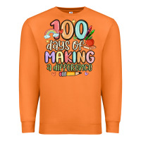 Carrot 100 days of making a difference Premium Sweatshirt - MaliasSmallBusiness