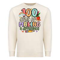 Sandshell 100 days of making a difference Premium Sweatshirt - MaliasSmallBusiness