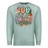 Seafoam 100 days of making a difference Premium Sweatshirt - MaliasSmallBusiness
