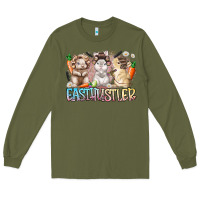 Army Green east hustler Long Sleeve Tee - RacoonDesign