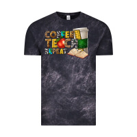 Cloud Black coffee teach repeat Vintage Tee - texasbilliewilder