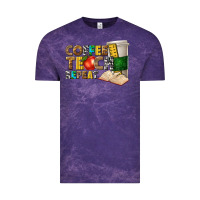 Cloud Purple coffee teach repeat Vintage Tee - texasbilliewilder