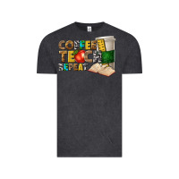 Vintage Black coffee teach repeat Vintage Tee - texasbilliewilder