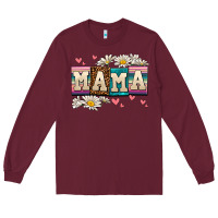 Burgundy mama Long Sleeve Tee - AdoDesignShop