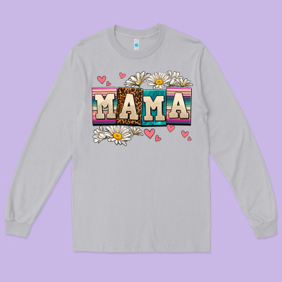 Mama Long Sleeve Tee Designed By Adodesignshop