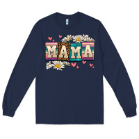Navy mama Long Sleeve Tee - AdoDesignShop