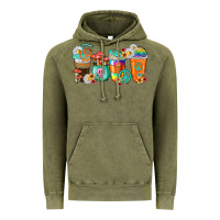 Vintage Olive hippie coffee cups Vintage Hoodie - texasbilliewilder