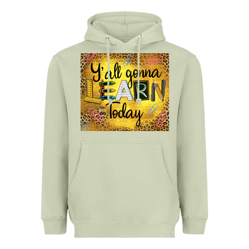 Western Y'all Gonna Learn Today Heavyweight Hoodie by LillyAllenDesigns | Teevron