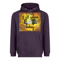 Plum Western Y'all Gonna Learn Today Heavyweight Hoodie - LillyAllenDesigns