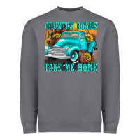 Storm country roads take me home western Heavyweight Sweatshirt - texasbilliewilder