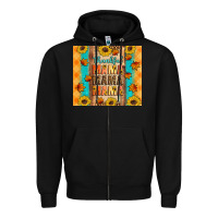 Black Thankful mama mama mama Zipper Hoodie - Artiststas
